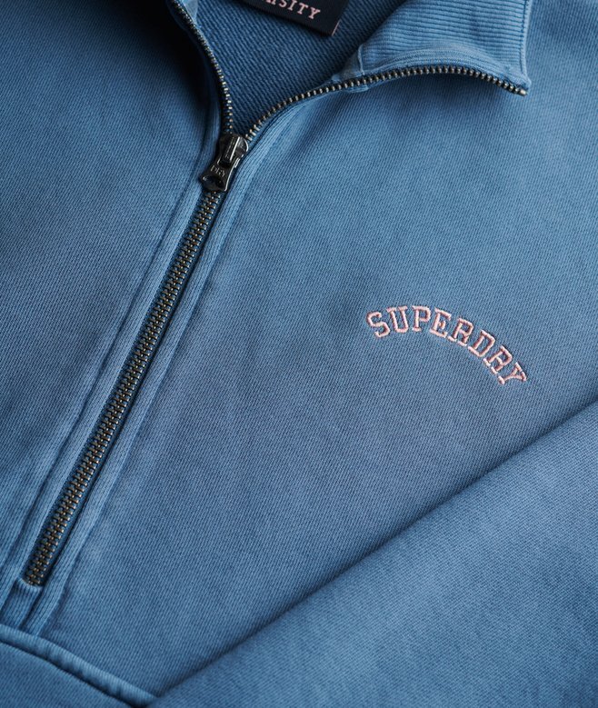 Essential Logo Sweatshirt mit halbem Reißverschluss Essential Logo Sweatshirt mit halbem Reißverschluss