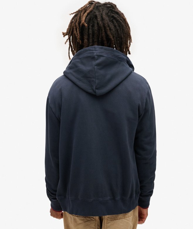 Essential Logo Washed Zip Kapuzenpullover Essential Logo Washed Zip Kapuzenpullover