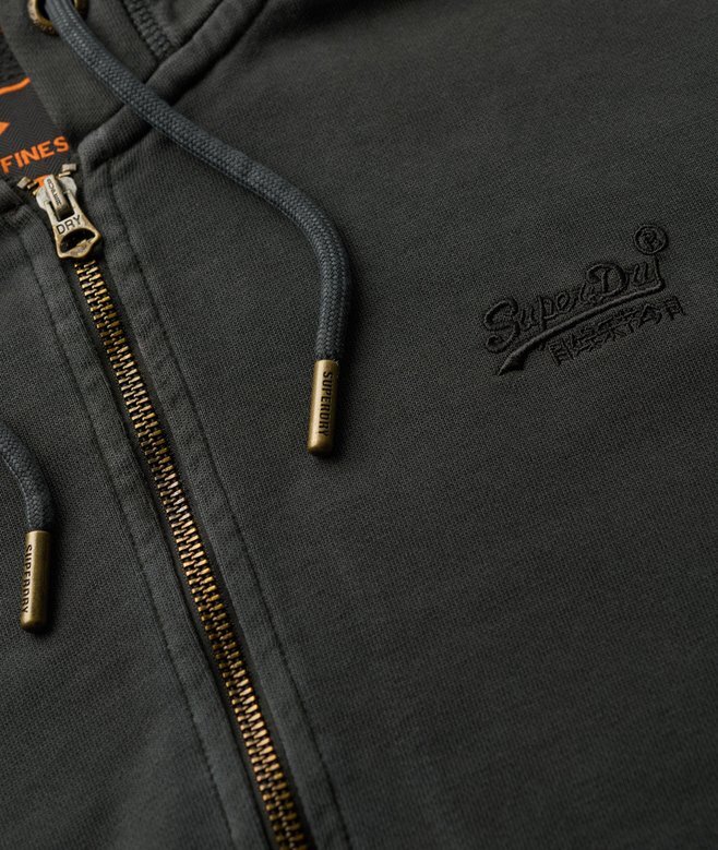 Essential Logo Washed Zip Kapuzenpullover Essential Logo Washed Zip Kapuzenpullover