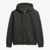 Essential Logo Washed Zip Kapuzenpullover Essential Logo Washed Zip Kapuzenpullover