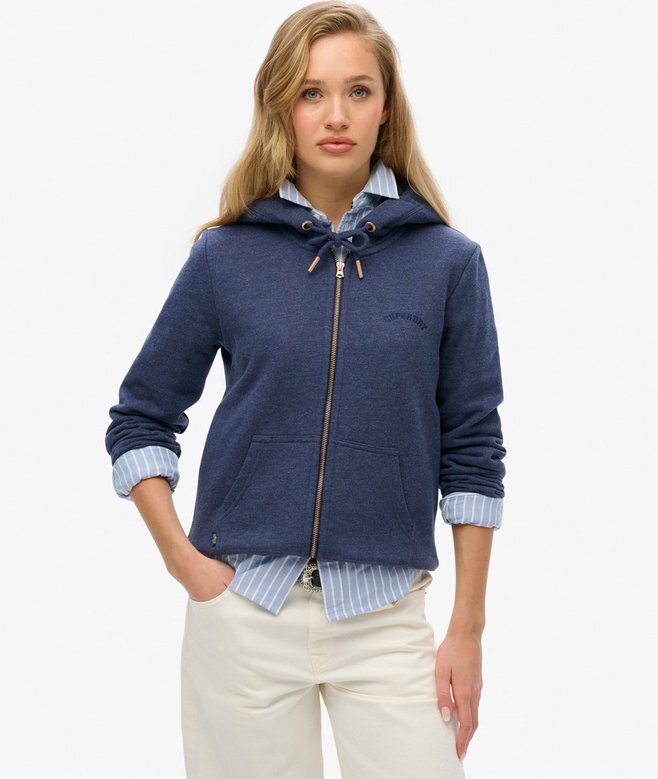 Essential Logo Zip Kapuzenpullover Essential Logo Zip Kapuzenpullover
