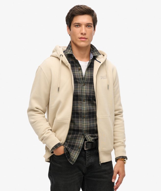 Essential Logo Zip Kapuzenpullover Essential Logo Zip Kapuzenpullover