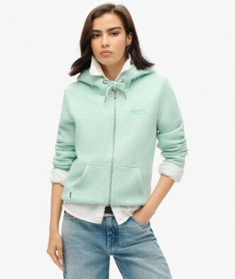 Essential Logo Zip Kapuzenpullover