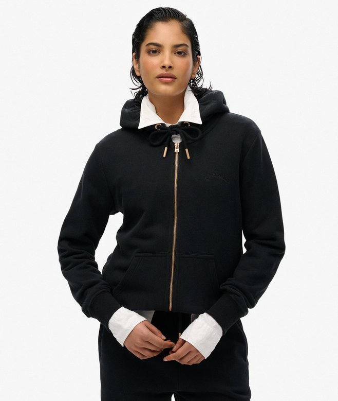 Essential Logo Zip Kapuzenpullover Essential Logo Zip Kapuzenpullover