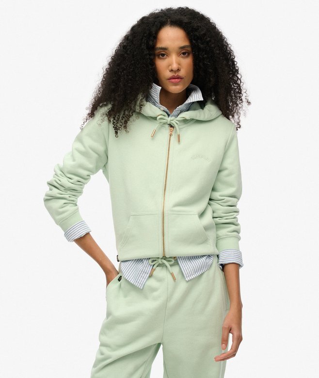 Essential Logo Zip Kapuzenpullover Essential Logo Zip Kapuzenpullover