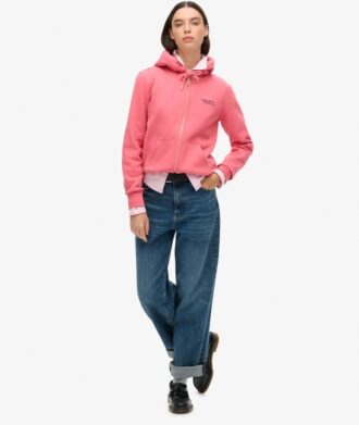Essential Logo Zip Kapuzenpullover