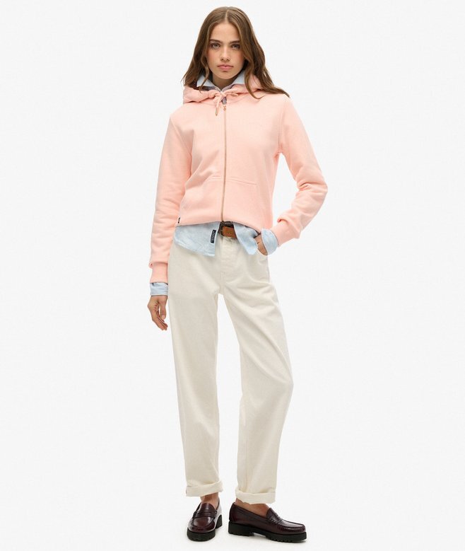Essential Logo Zip Kapuzenpullover Essential Logo Zip Kapuzenpullover