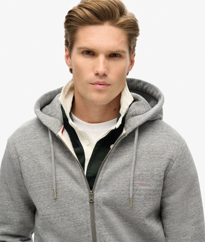 Essential Logo Zip Kapuzenpullover Essential Logo Zip Kapuzenpullover