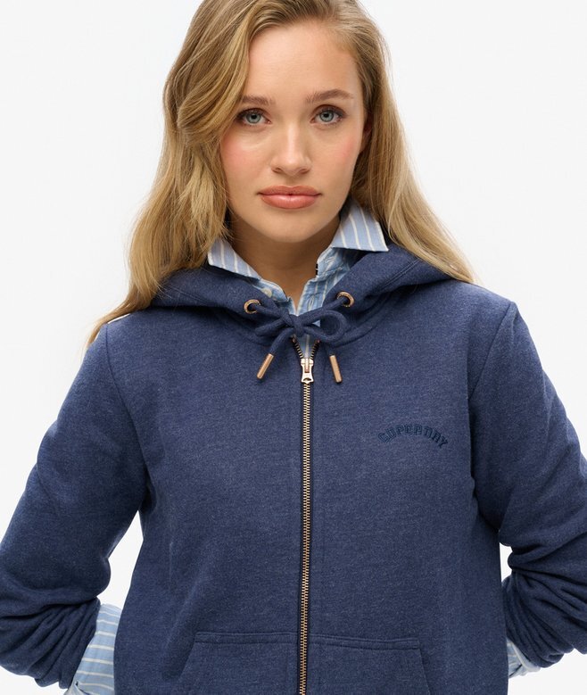 Essential Logo Zip Kapuzenpullover Essential Logo Zip Kapuzenpullover