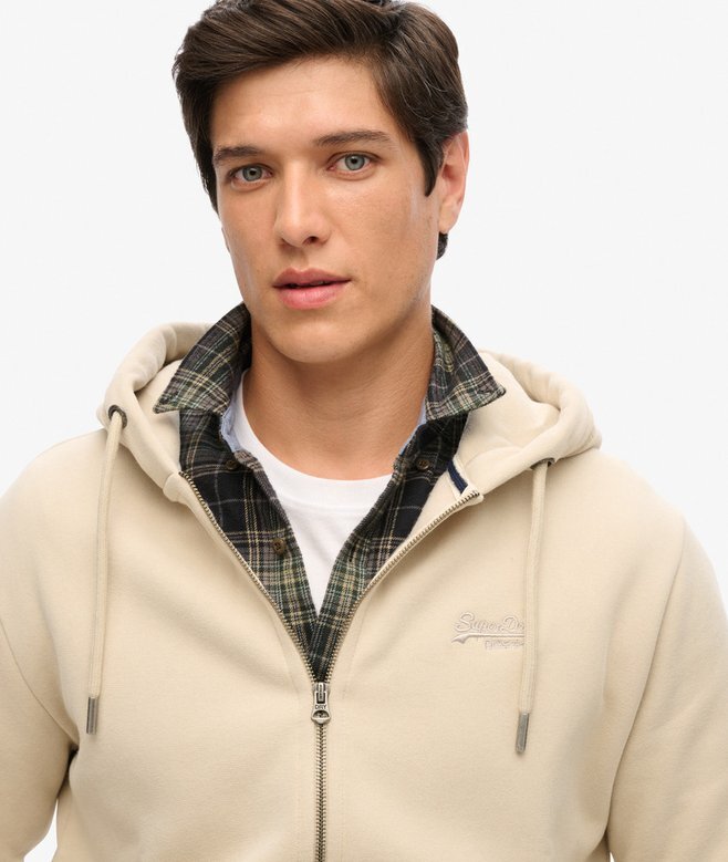 Essential Logo Zip Kapuzenpullover Essential Logo Zip Kapuzenpullover