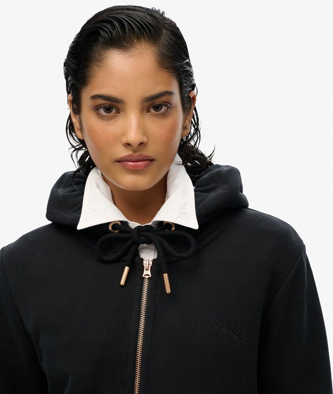 Essential Logo Zip Kapuzenpullover Essential Logo Zip Kapuzenpullover