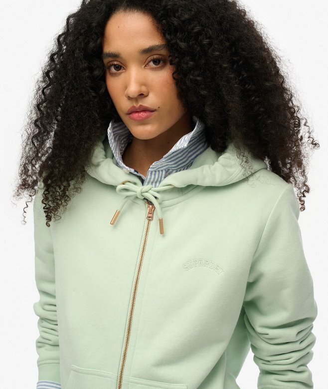 Essential Logo Zip Kapuzenpullover Essential Logo Zip Kapuzenpullover