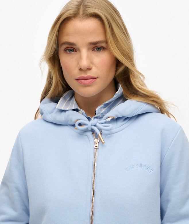 Essential Logo Zip Kapuzenpullover Essential Logo Zip Kapuzenpullover