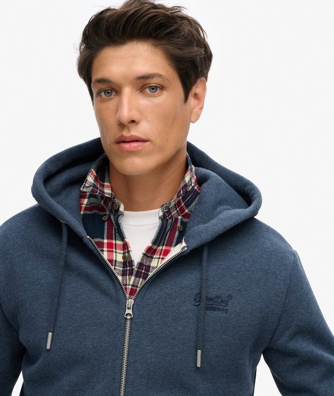 Essential Logo Zip Kapuzenpullover Essential Logo Zip Kapuzenpullover