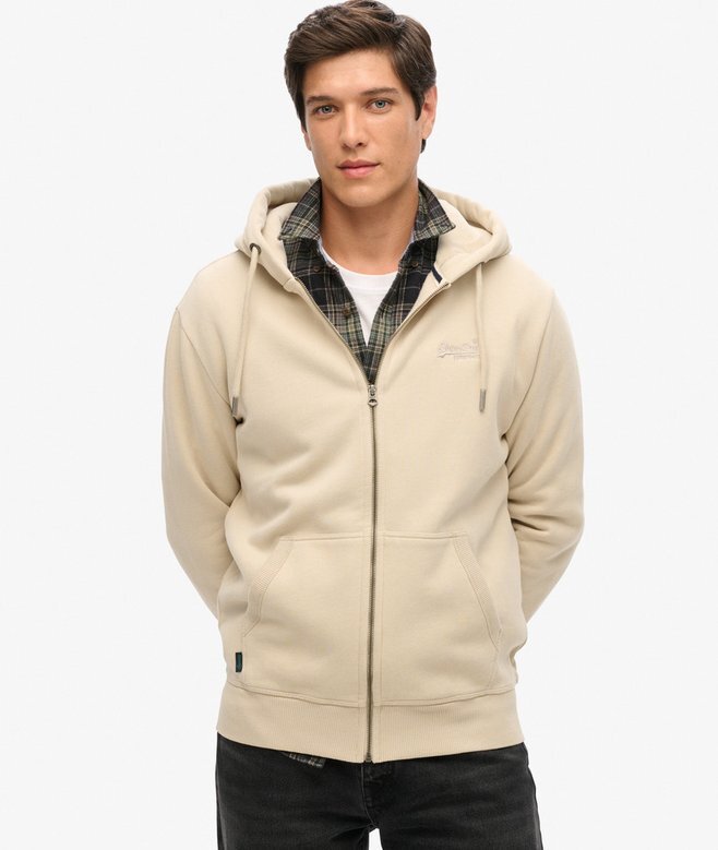 Essential Logo Zip Kapuzenpullover Essential Logo Zip Kapuzenpullover