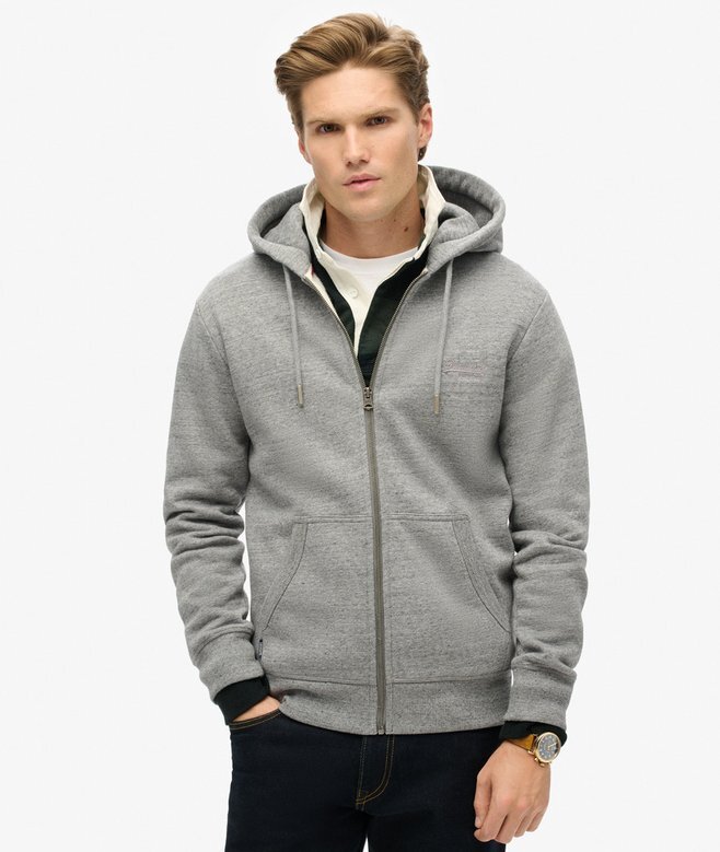 Essential Logo Zip Kapuzenpullover Essential Logo Zip Kapuzenpullover