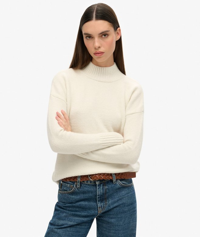 Essential Pullover mit Stehkragen Essential Pullover mit Stehkragen