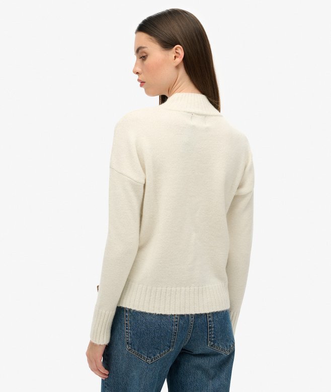 Essential Pullover mit Stehkragen Essential Pullover mit Stehkragen