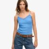 Essential Rib Lace Cami Top aus Organic Cotton