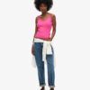Essential Rib Lace Cami Top aus Organic Cotton