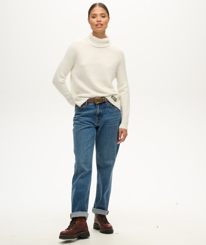 Essential Rollkragenpullover aus Rippstrick Essential Rollkragenpullover aus Rippstrick