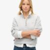 Essential Sweatshirt mit halbem Reißverschluss