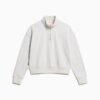 Essential Sweatshirt mit halbem Reißverschluss