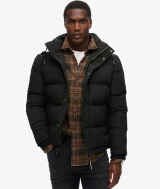 Everest kurze Hooded Puffer-Daunenjacke Everest kurze Hooded Puffer-Daunenjacke