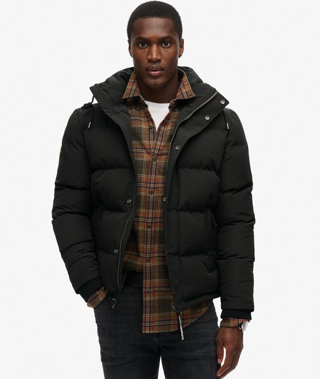 Everest kurze Hooded Puffer-Daunenjacke Everest kurze Hooded Puffer-Daunenjacke