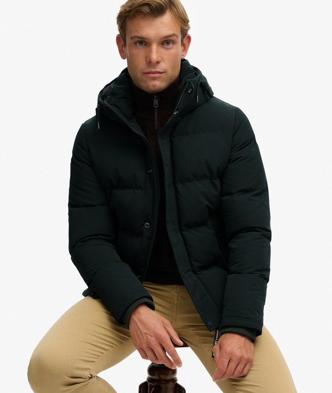 Everest kurze Hooded Puffer-Daunenjacke Everest kurze Hooded Puffer-Daunenjacke