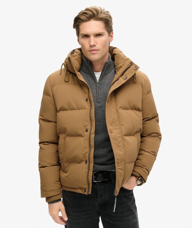 Everest kurze Hooded Puffer-Daunenjacke Everest kurze Hooded Puffer-Daunenjacke