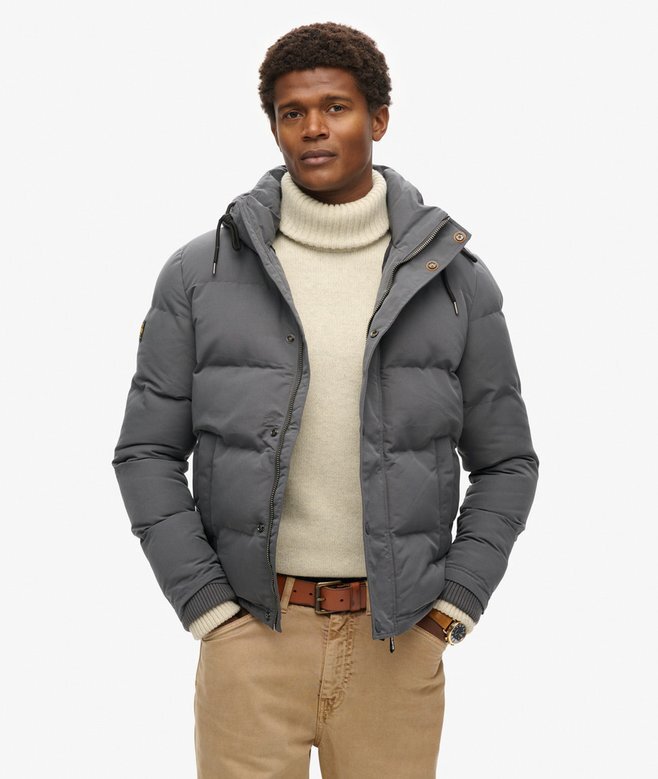 Everest kurze Hooded Puffer-Daunenjacke Everest kurze Hooded Puffer-Daunenjacke