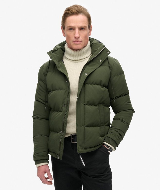 Everest kurze Hooded Puffer-Daunenjacke Everest kurze Hooded Puffer-Daunenjacke