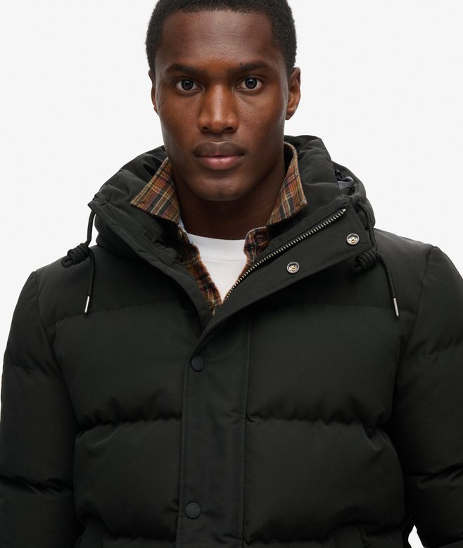 Everest kurze Hooded Puffer-Daunenjacke Everest kurze Hooded Puffer-Daunenjacke