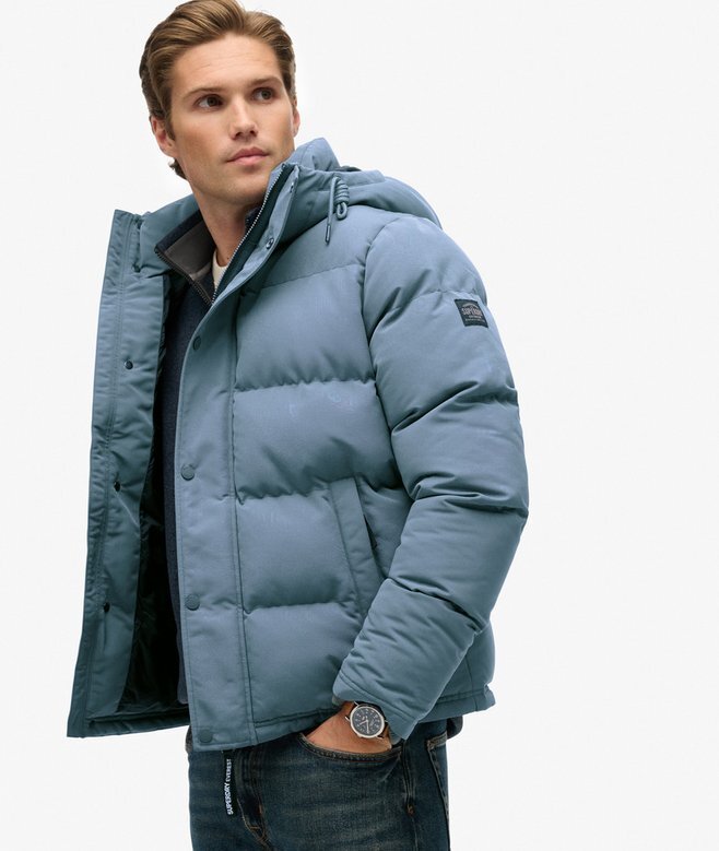 Everest kurze Hooded Puffer-Daunenjacke Everest kurze Hooded Puffer-Daunenjacke