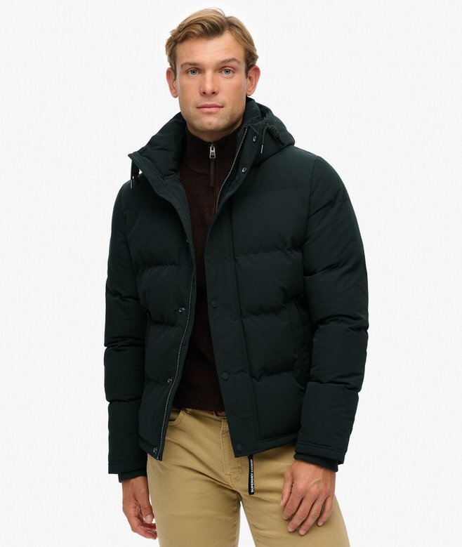 Everest kurze Hooded Puffer-Daunenjacke Everest kurze Hooded Puffer-Daunenjacke