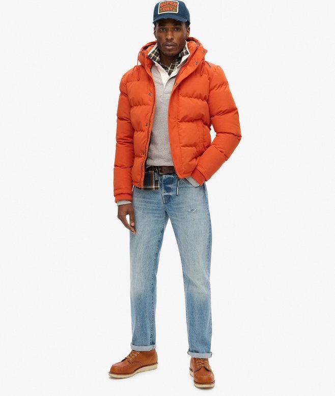 Everest kurze Hooded Puffer-Daunenjacke Everest kurze Hooded Puffer-Daunenjacke