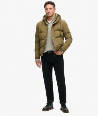 Everest kurze Hooded Puffer-Daunenjacke Everest kurze Hooded Puffer-Daunenjacke