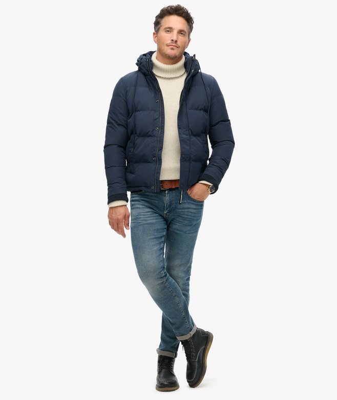 Everest kurze Hooded Puffer-Daunenjacke Everest kurze Hooded Puffer-Daunenjacke