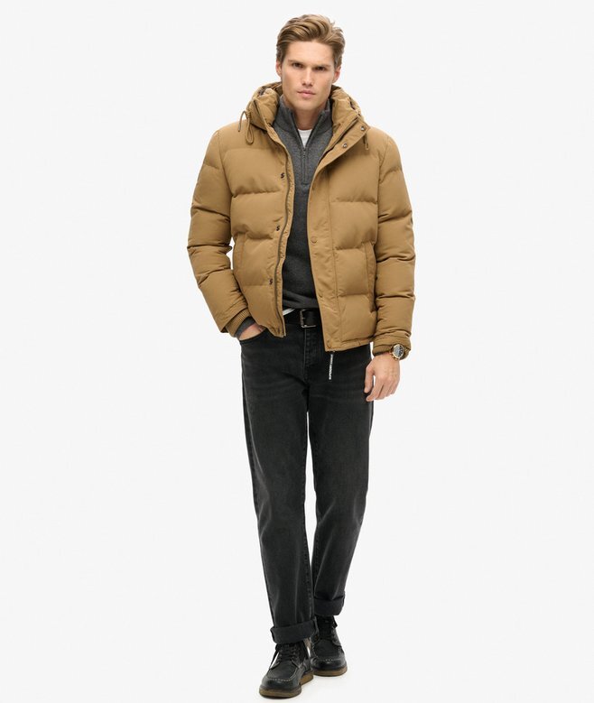 Everest kurze Hooded Puffer-Daunenjacke Everest kurze Hooded Puffer-Daunenjacke