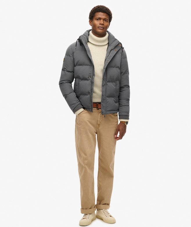 Everest kurze Hooded Puffer-Daunenjacke Everest kurze Hooded Puffer-Daunenjacke
