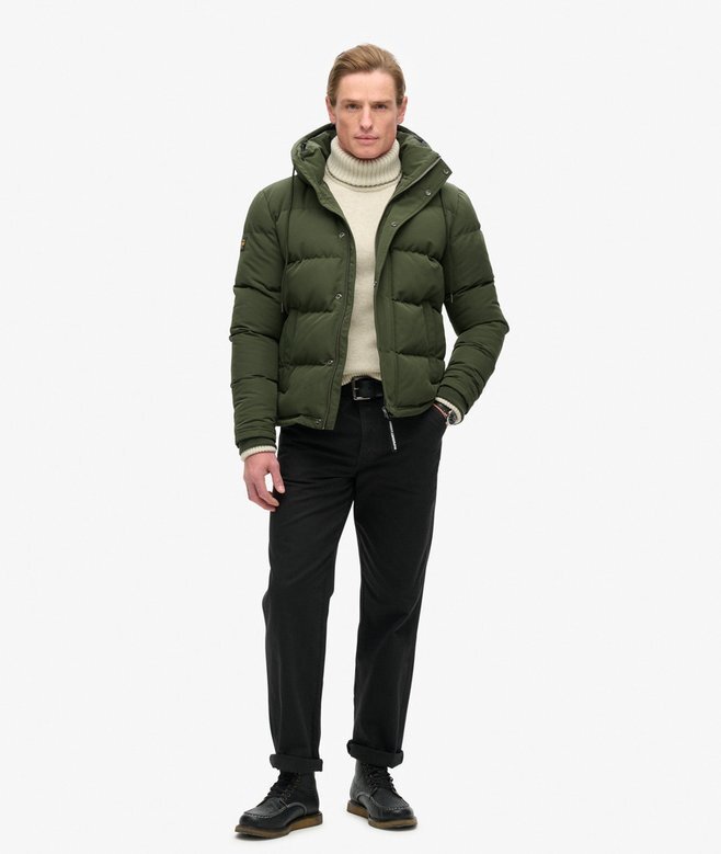 Everest kurze Hooded Puffer-Daunenjacke Everest kurze Hooded Puffer-Daunenjacke