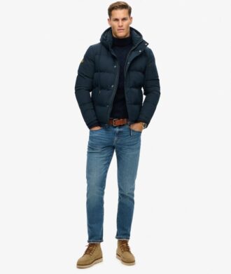Everest kurze Hooded Puffer-Daunenjacke Everest kurze Hooded Puffer-Daunenjacke