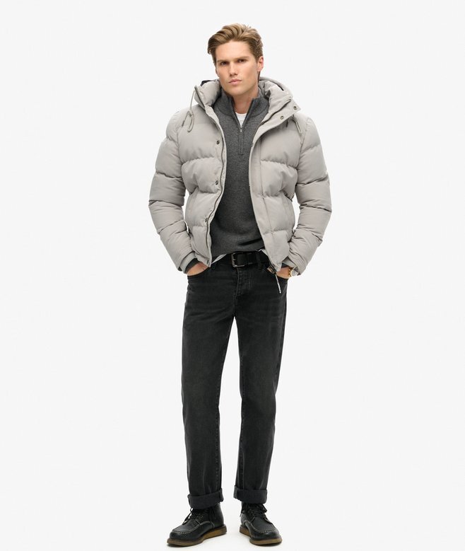 Everest kurze Hooded Puffer-Daunenjacke Everest kurze Hooded Puffer-Daunenjacke