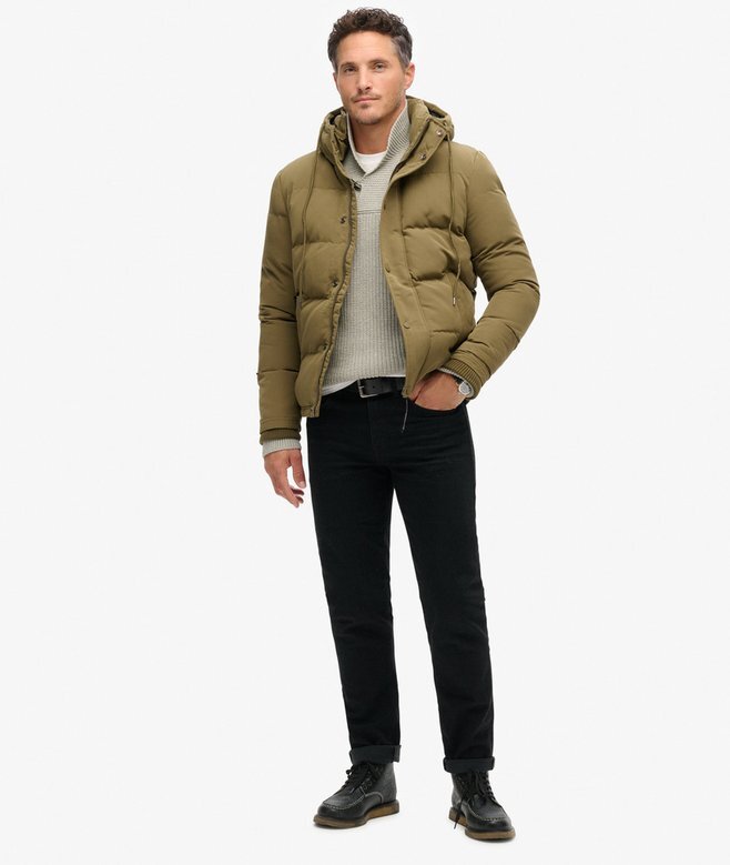 Everest kurze Hooded Puffer-Daunenjacke Everest kurze Hooded Puffer-Daunenjacke