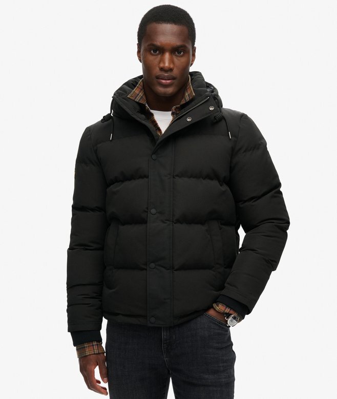 Everest kurze Hooded Puffer-Daunenjacke Everest kurze Hooded Puffer-Daunenjacke