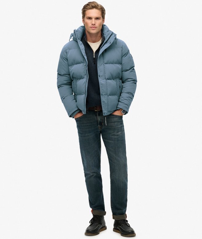 Everest kurze Hooded Puffer-Daunenjacke Everest kurze Hooded Puffer-Daunenjacke