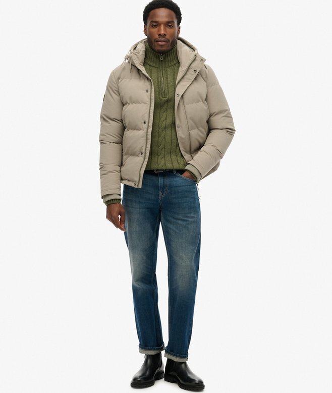 Everest kurze Hooded Puffer-Daunenjacke Everest kurze Hooded Puffer-Daunenjacke
