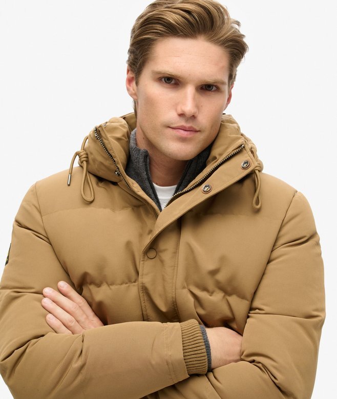 Everest kurze Hooded Puffer-Daunenjacke Everest kurze Hooded Puffer-Daunenjacke