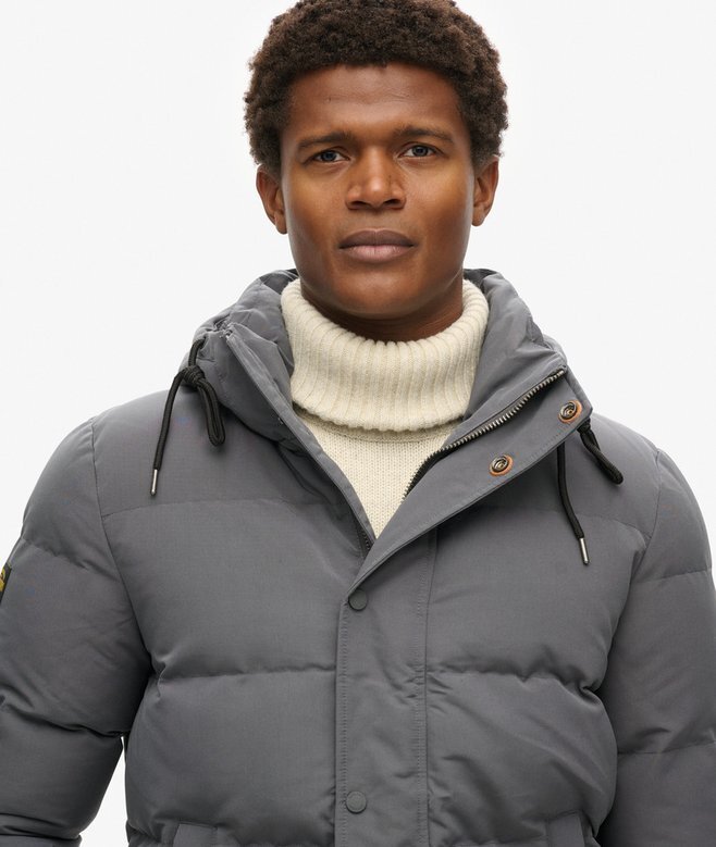 Everest kurze Hooded Puffer-Daunenjacke Everest kurze Hooded Puffer-Daunenjacke
